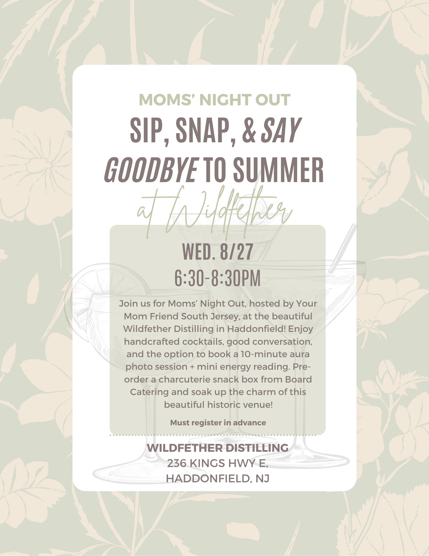 Moms' Night Out: Sip, Snap, & Say Goodbye to Summer at Wildfether
